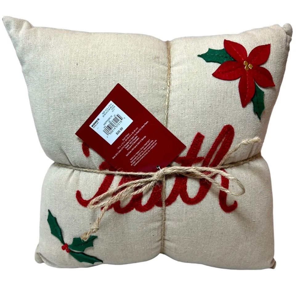 St. Nicholas Square Holiday Throw Pillows Christmas Decor Faith Family Friends